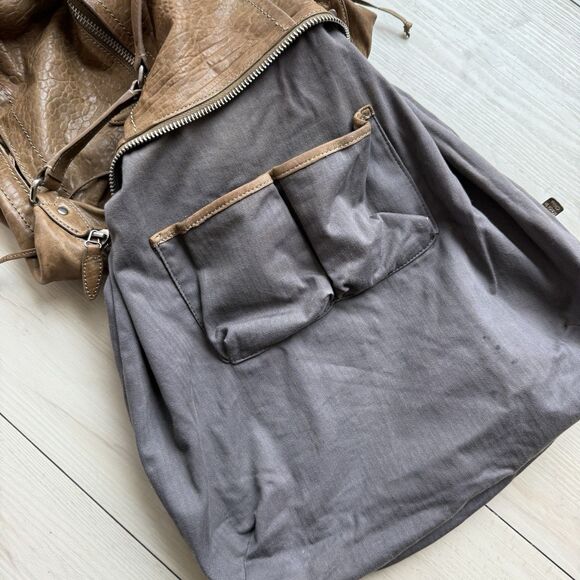 Olivia Harris Women's Hobo Handbag Brown Pebbled Leather Shoulder Purse Pockets - Picture 10 of 11